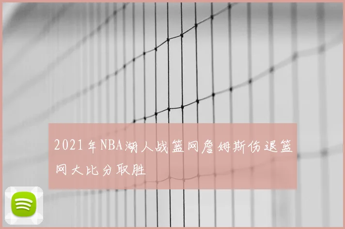 2021年NBA湖人战篮网詹姆斯伤退篮网大比分取胜